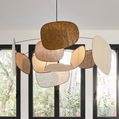 MARKET SET Suspension Screen 70's, Ø 110 cm, lin, multicolore