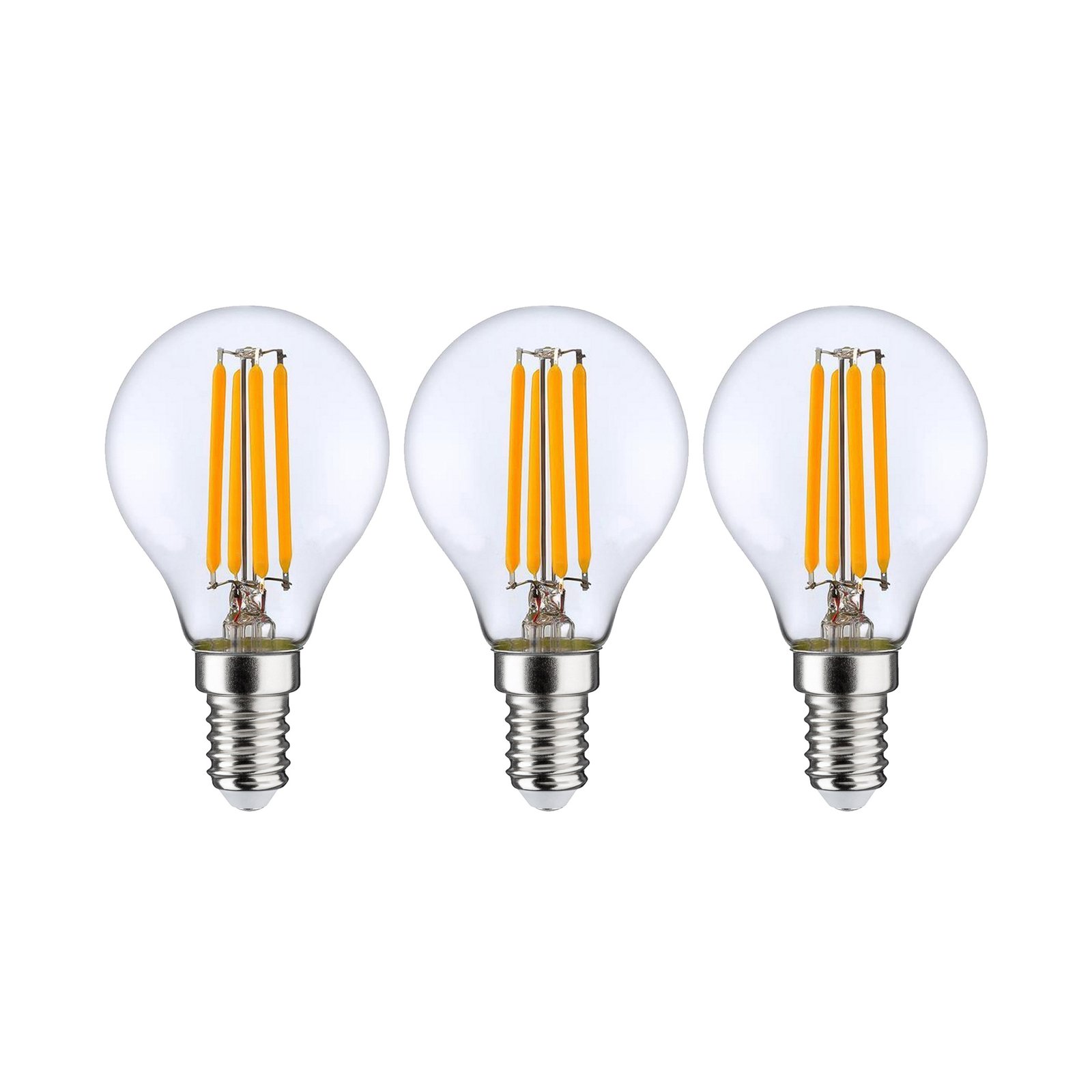 Ampoules LED E14 P45, 4 W, claires, 2 700 K, à intensité variable, lot de 3