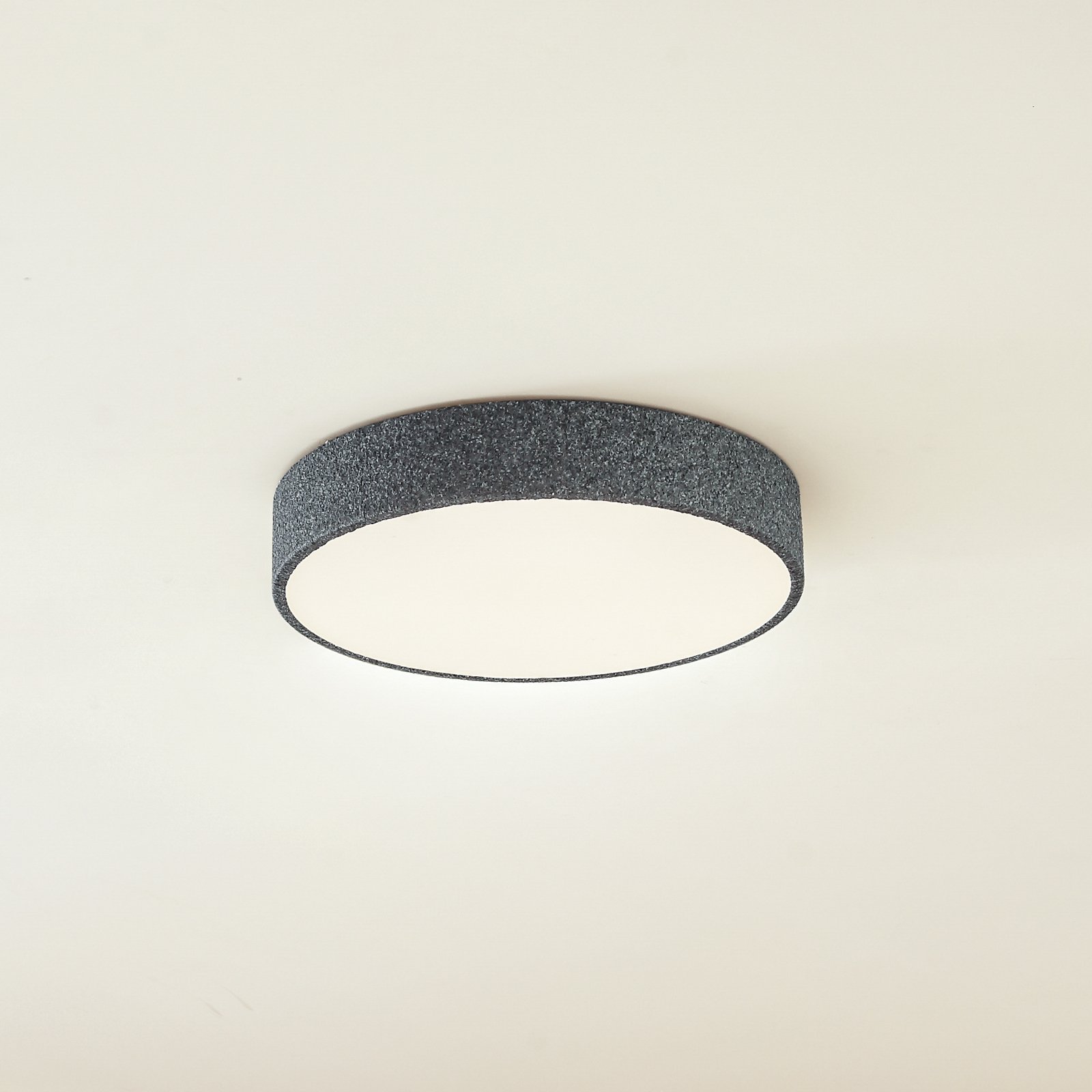 Lindby Smart Plafonnier LED Elmor Ø 45 cm gris RVB CCT