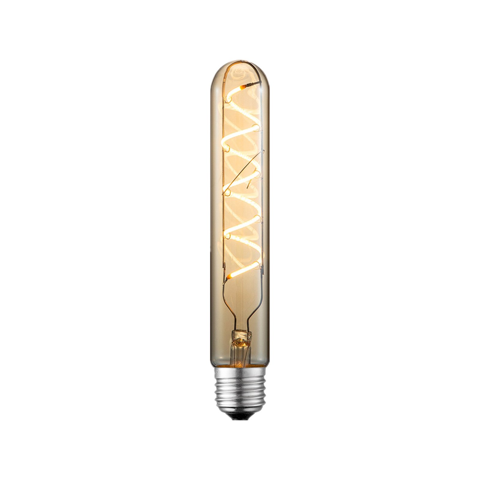 Ampoule tubulaire LED Lucande, E27 4W, Ø 3 cm, ambre, 2700K