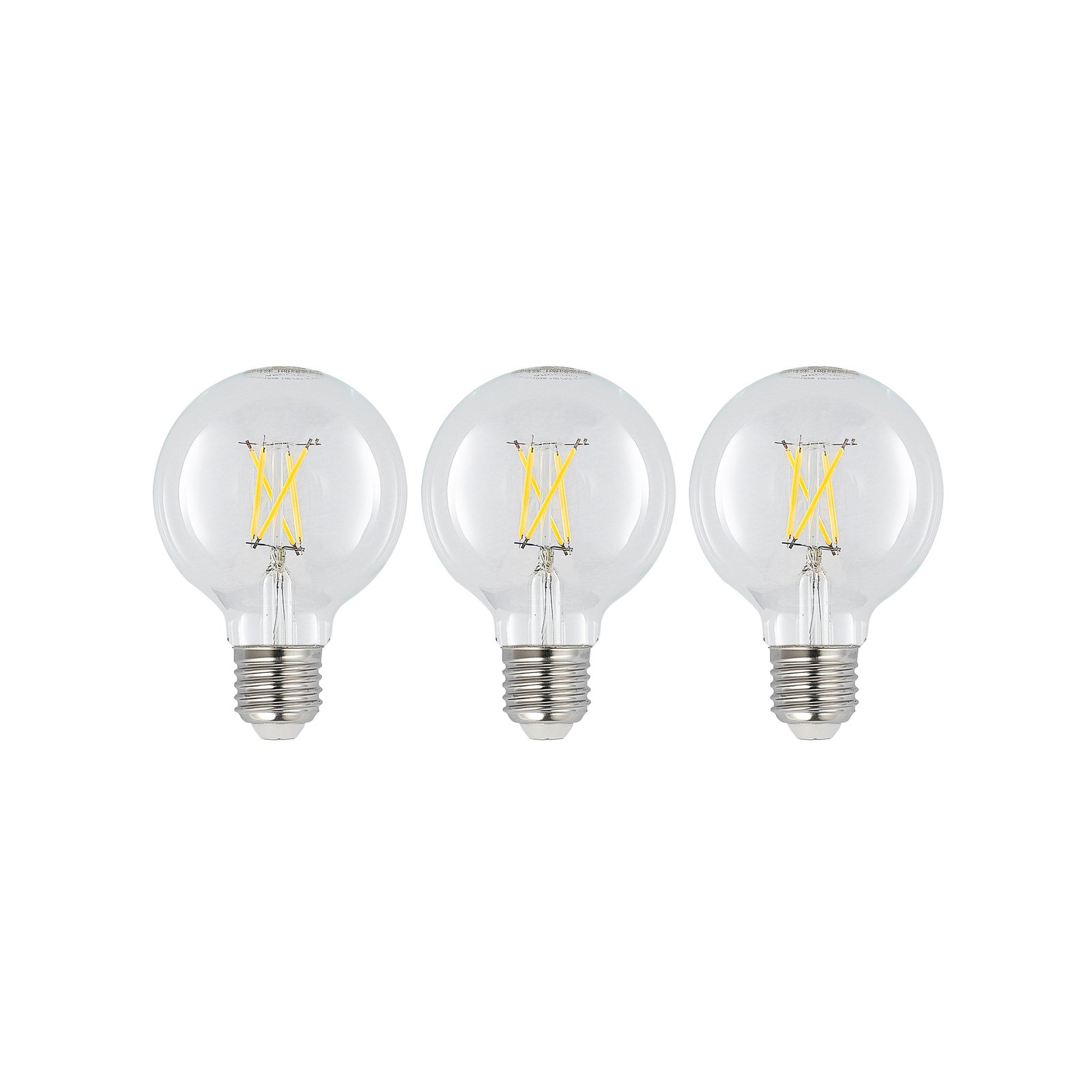 Ampoule LED E27 4W G80 2 700 K filament, 3x