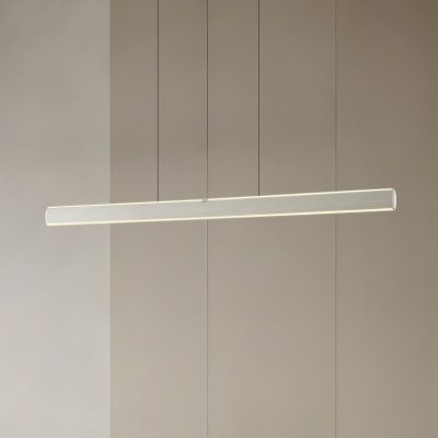 Suspension LED Lucande Arvon, couleur aluminium, 117 cm, à intensité variable,