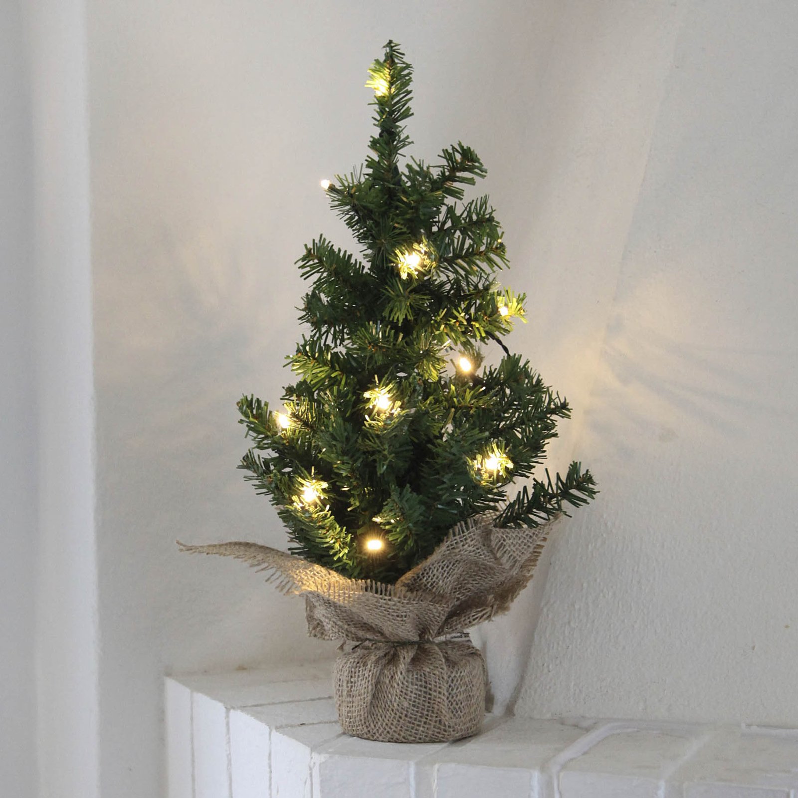 Sapin LED Tree dans un sac en jute