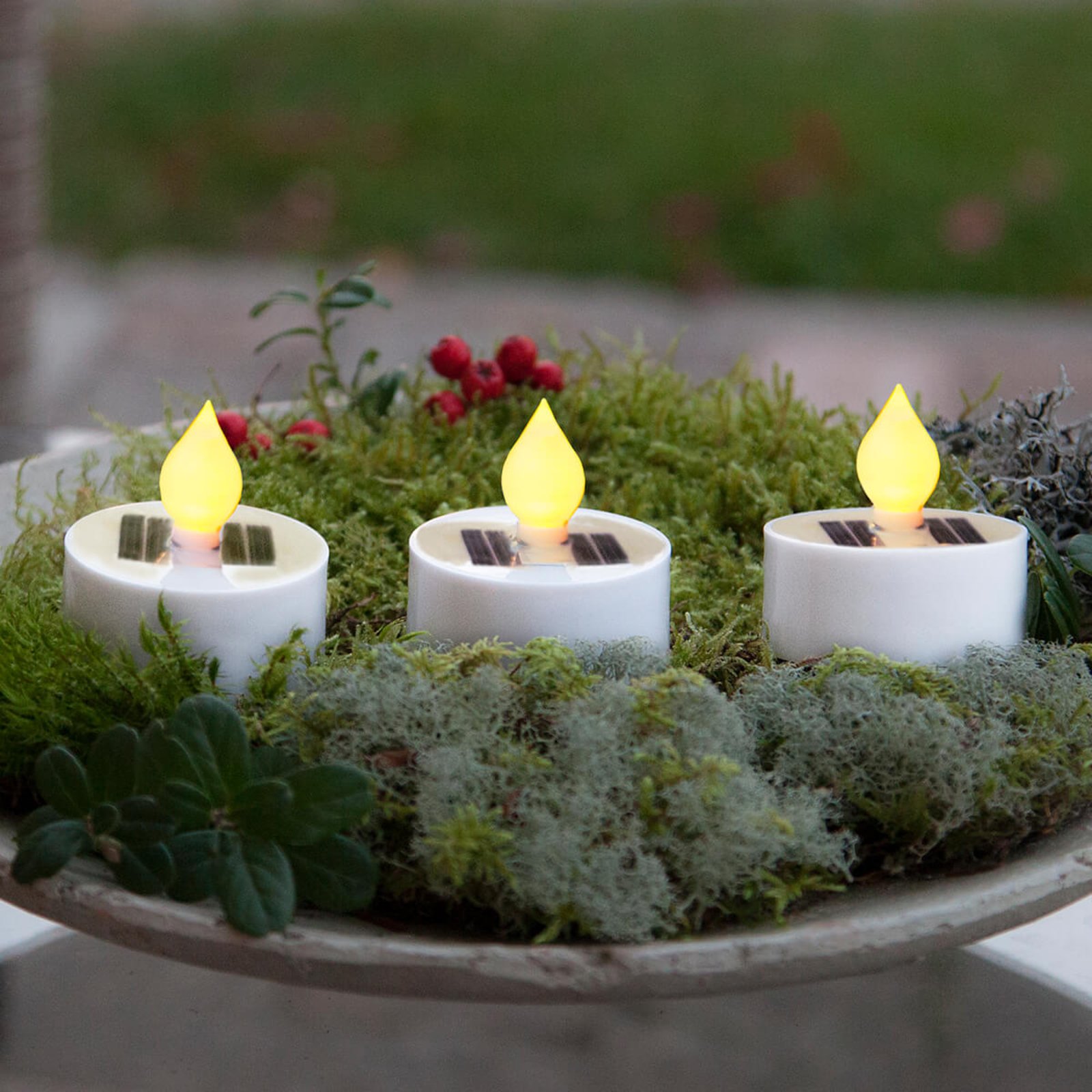 Lampe LED solaire Saul set de 3