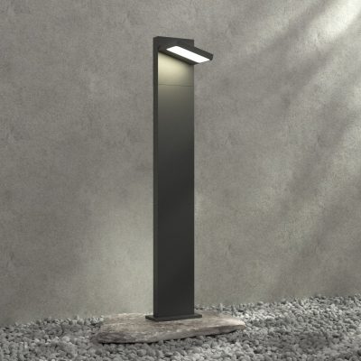 Lucande Borne lumineuse LED Silvan, 100 cm, anthracite, métal