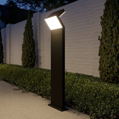 Arcchio, borne lumineuse LED Havin, anthracite, métal, 100 cm