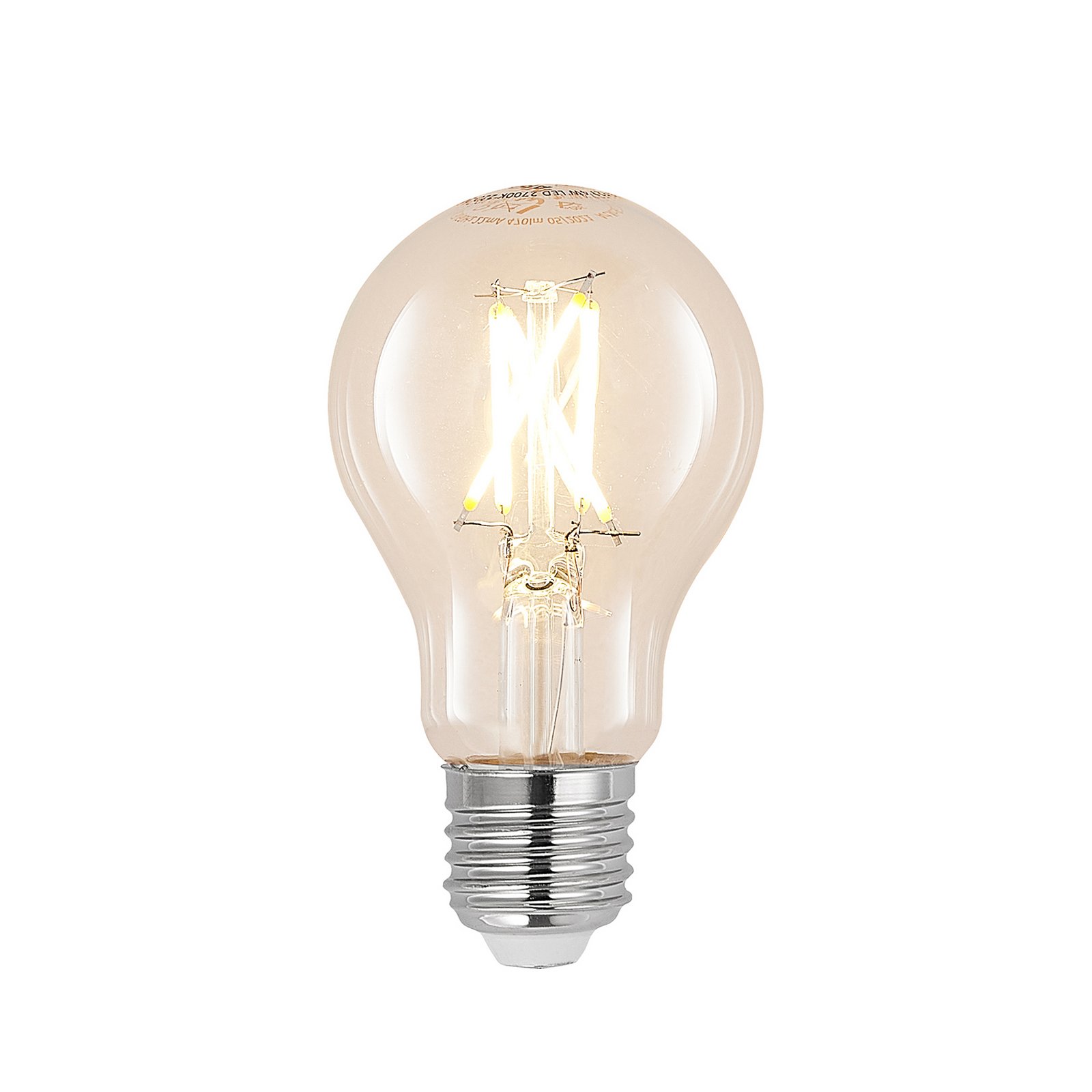 Arcchio, ampoule LED à filament E27 8 W, claire, 2 700 K, à intensité variable
