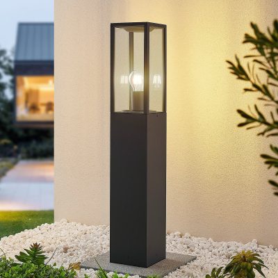 Lindby, borne lumineuse Peldar, hauteur 80 cm, métal anthracite