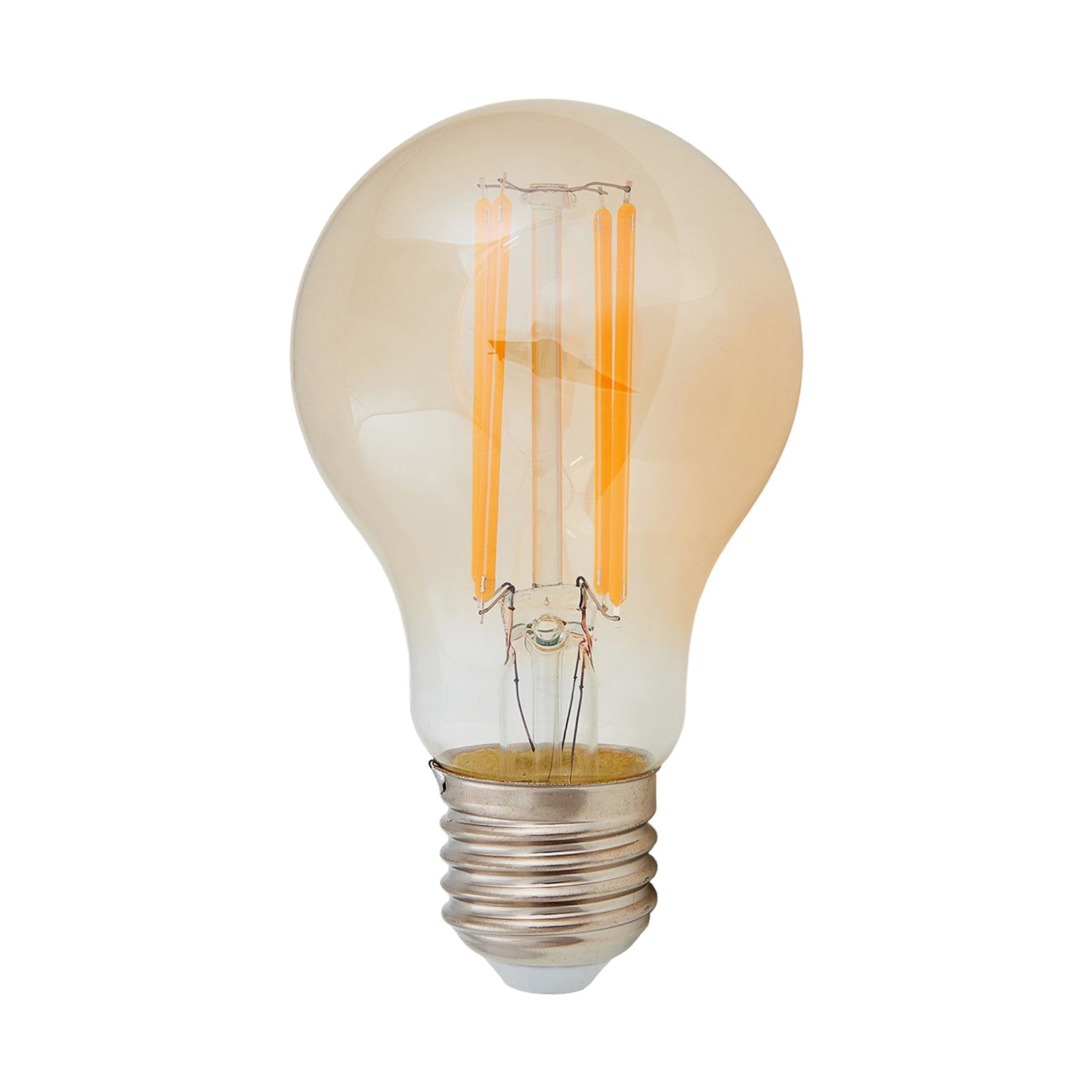 Ampoule LED Lindby, à filament, E27, 6 W, orange, 1800 K